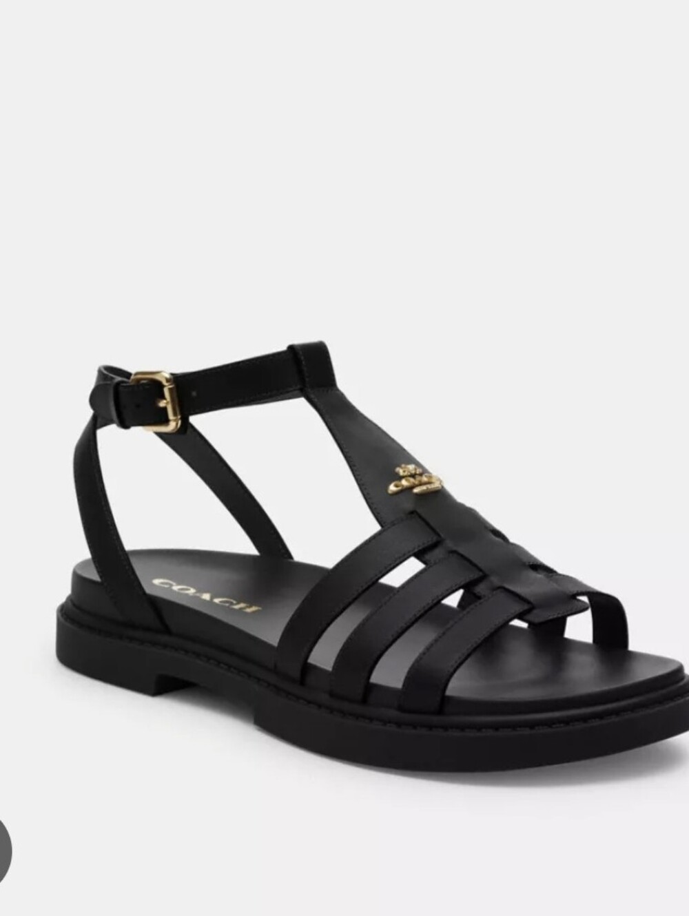 Coach FRANNY sandal 9.5 Black ✨️